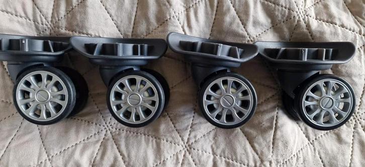 4 stuks nieuwe Bagagewielen - Kofferwielen - Bagagekoffer, Doe-het-zelf en Verbouw, Zwenkwielen, Nieuw, Ophalen of Verzenden