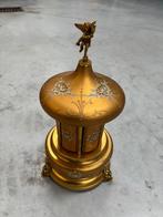 Sigarettenhouder met opwindbare muziekdoos, Antiek en Kunst, Ophalen