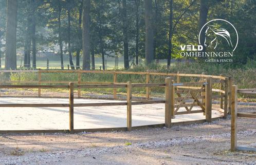 Omheiningen, Paddoock, Rijbak, Longeercirkel, Afrastering, H, Tuin en Terras, Tuinhekken en Hekwerk, Nieuw, Tuinhek, Hout, Ophalen of Verzenden