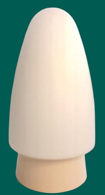 Vintage plafondlamp, wit, mat opaalglas beschikbaar voor biedingen