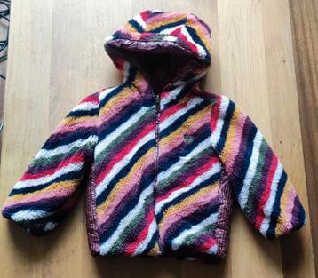 Like Flo pluche winterjas l kleurrijke strepen l 104 beschikbaar voor biedingen