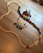 Houten treinbaan, Kinderen en Baby's, Speelgoed | Houten speelgoed, Ophalen, Gebruikt, Overige typen