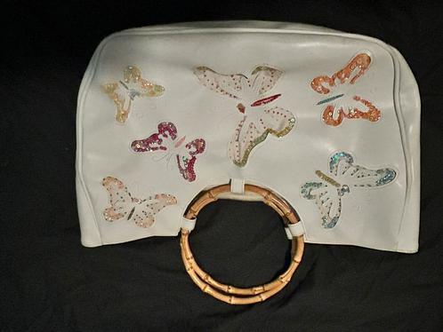 Vintage The bulaggi handtas met vlinders, Sieraden, Tassen en Uiterlijk, Tassen | Damestassen, Zo goed als nieuw, Handtas, Verzenden