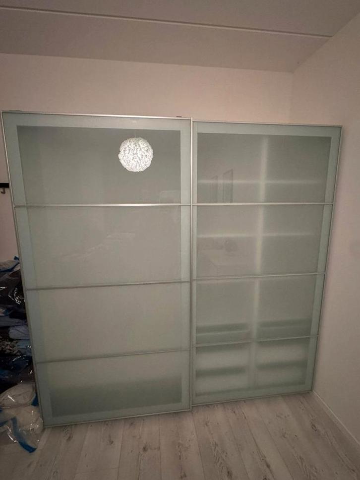 Ikea Pax kast met schuifdeuren, Huis en Inrichting, Kasten | Kledingkasten, Zo goed als nieuw, 200 cm of meer, 200 cm of meer