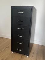 IKEA HELMER Ladeblok op Wielen - Zwart, Huis en Inrichting, Ophalen, Minder dan 50 cm, 5 laden of meer, Zo goed als nieuw