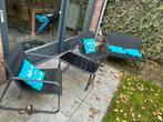 Complete Tuinset - Tafel & Stoelen, Ophalen, 4 zitplaatsen, Gebruikt, Textileen