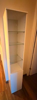 Gratis witte kast met glazen planken, Ophalen, Met plank(en), Gebruikt, 150 tot 200 cm