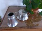 leuke SET art deco suikerpot + lepelvaasje ca. 100  jaar oud, Ophalen of Verzenden