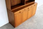 vintage boekenkast | wandkast | jaren 60 | Bodafors, Ophalen of Verzenden, Gebruikt, Teakhout, Met deur(en)