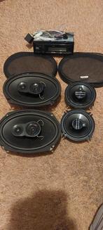 Autoradio JVC bleuthoot met speakers ex caliber en pioneer, Ophalen of Verzenden, Gebruikt
