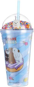 We Bare Bears drinkbeker met ingebouwd rietje uitschuifbaar, Ophalen of Verzenden, Nieuw