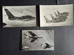 3 ansichtkaarten van Kon. Luchtmacht Thunderstreak (A248), Ophalen of Verzenden, Gebruikt, Kaart, Foto of Prent