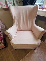 Ikea stoel met roze hoes, Huis en Inrichting, Fauteuils, Ophalen of Verzenden, Gebruikt, Minder dan 75 cm, 50 tot 75 cm