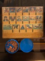 Oud leesplankje met letters in doosje, Antiek en Kunst, Ophalen of Verzenden