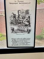 Leuk glas in lood bordje bierbrouwer (23x14 cm), Verzamelen, Biermerken, Ophalen of Verzenden, Reclamebord, Plaat of Schild, Overige merken