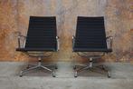 ZGAN 2 donkergrijze Vitra EA116 design draaifauteuils, 75 tot 100 cm, Zo goed als nieuw, Vitra EA16, Minder dan 50 cm