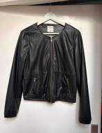 Zwart Sandwich jasje / imitatieleer maat 38, Maat 38/40 (M), Verzenden, Zwart, Zo goed als nieuw