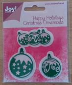 Kerstballen Sjablonen - Happy Holidays, Hobby en Vrije tijd, Kaarten | Zelf maken, Ophalen of Verzenden, Nieuw, Kerst, Pons of Mal