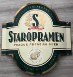 Emaille Reclamebord Staropramen Bier - 75x75cm, Verzamelen, Merken en Reclamevoorwerpen, Ophalen, Gebruikt, Reclamebord