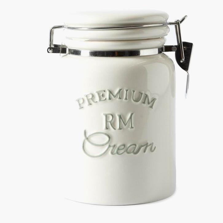 Nieuw Riviera Maison premium Voorraadpotje cream 50% korting, Huis en Inrichting, Keuken | Keukenbenodigdheden, Nieuw, Ophalen of Verzenden