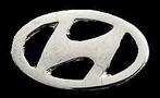 Hyundai pin- opengewerkt zilverkleur, Verzenden, Nieuw, Transport, Speldje of Pin