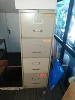 Vintage metalen archiefkast, dossierkast 135x47x72, Huis en Inrichting, Kasten | Roldeurkasten en Archiefkasten, Ophalen, Zo goed als nieuw