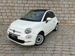 Fiat 500C | NL | 1e | Stoelverw | Carplay | Navi | CC | NAP, Euro 6, Leder en Stof, Wit, Origineel Nederlands