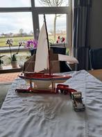 Vintage Siku Boot met Vrachtwagen, Hobby en Vrije tijd, Ophalen of Verzenden, Zo goed als nieuw, Overige typen, Overige merken