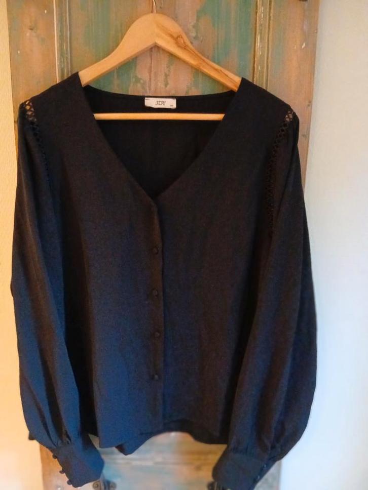 Zwarte blouse van JDY - Maat 46/48 (XL) of groter, Kleding | Dames, Blouses en Tunieken, Gedragen, Maat 46/48 (XL) of groter, Zwart