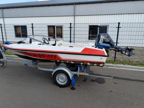Super leuke speedboot, Watersport en Boten, Speedboten, Gebruikt, 3 tot 6 meter, Benzine, Minder dan 70 pk, Polyester, Buitenboordmotor