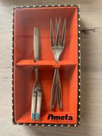 Amefa vleeswarenvorken, Ophalen of Verzenden, Zo goed als nieuw, Rvs of Chroom, Vaatwasserbestendig