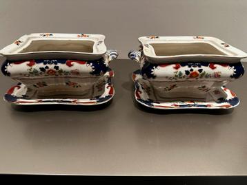 2 Booths Silicon China Schalen met Onderzetter beschikbaar voor biedingen