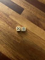 antieke dobbelsteen 2 stuks, Ophalen of Verzenden