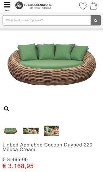 AppleBee Cocoon Daybed 220 Mocca  beschikbaar voor biedingen