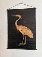 Houten Wanddecoratie Reiger - 125x90cm, Ophalen of Verzenden, Gebruikt