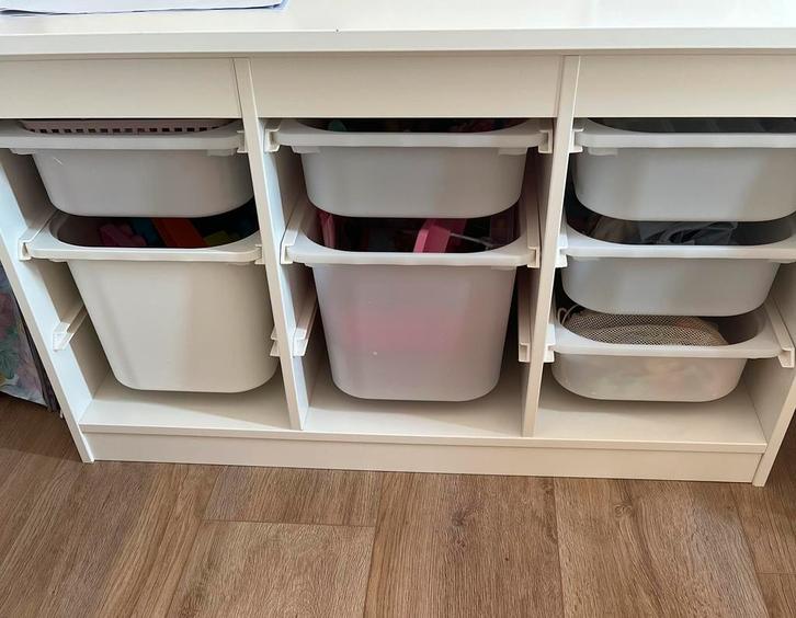 Ikea Trofast kasten met bakken - Zo goed als nieuw!, Kinderen en Baby's, Kinderkamer | Commodes en Kasten, Zo goed als nieuw, Kast