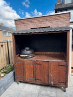 Buitenkeuken Kamado - Massief Eikenhout, Tuin en Terras, Buitenkeukens, Ophalen, Gebruikt, Houtskool, Vrijstaand