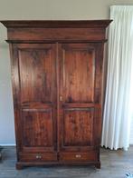 Teak houten wandkast, linnenkast, servieskast, antieke kast, Ophalen