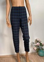 Riani broek geruit blauw groen kreukvrij 38, Maat 38/40 (M), Blauw, Ophalen of Verzenden, Zo goed als nieuw