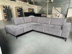 Nieuwe grijze loungebank met armleuning en chaise longue, Ophalen, Nieuw, Stof