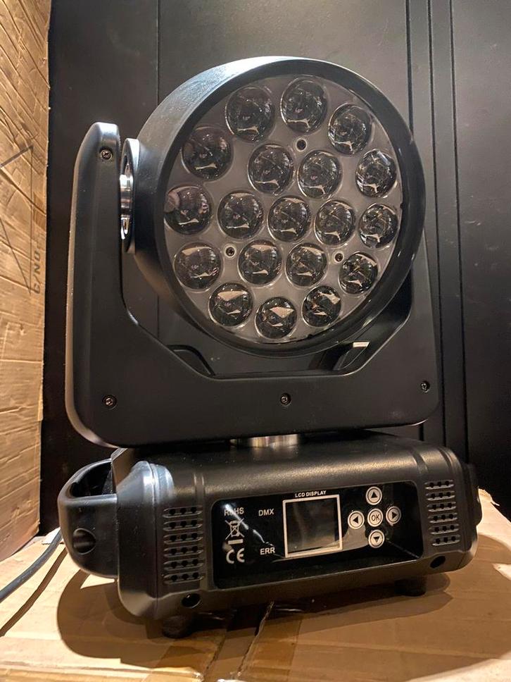 Movinghead led wash 19x15 rgbw+zoom || nieuw/voorraad, Muziek en Instrumenten, Licht en Laser, Nieuw, Licht, Geluidgestuurd, Kleur