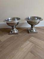 Verchroomde schalen rond, Huis en Inrichting, Ophalen, Overige materialen, Gebruikt, Schaal