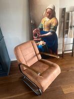 Leren fauteuil als nieuw (Nieuwprijs €400), Huis en Inrichting, Fauteuils, Ophalen of Verzenden, Zo goed als nieuw, 50 tot 75 cm