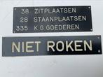 2 OUDE PLASTIC BUS BORDJES VAN HET OPENBAAR VERVOER, Ophalen of Verzenden, Gebruikt, Bus of Metro, Overige typen