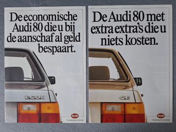 2 x Brochure AUDI 80 CE / ECON - NL beschikbaar voor biedingen