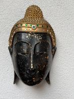 Boeddha Thailand Thaise buddha met strass hout handwerk, Verburgt Vintage, Ophalen of Verzenden, Schipluidenlaan 20 5035KJ Tilburg