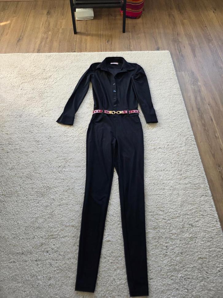Jumpsuit donkerblauw, Studio Anneloes, Kleding | Dames, Jumpsuits, Zo goed als nieuw, Maat 34 (XS) of kleiner, Blauw, Ophalen of Verzenden