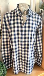 Ledub tailored fit overhemd maat 44(v), Blauw, Ledub, Ophalen of Verzenden, Zo goed als nieuw