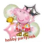 PEPPA PIG 5 delige set ballonnen nr P646F, Hobby en Vrije tijd, Feestartikelen, Ophalen of Verzenden, Nieuw, Versiering, Verjaardag