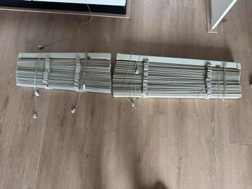 Houten jaloezieën taupe / beige  3 stuks beschikbaar voor biedingen